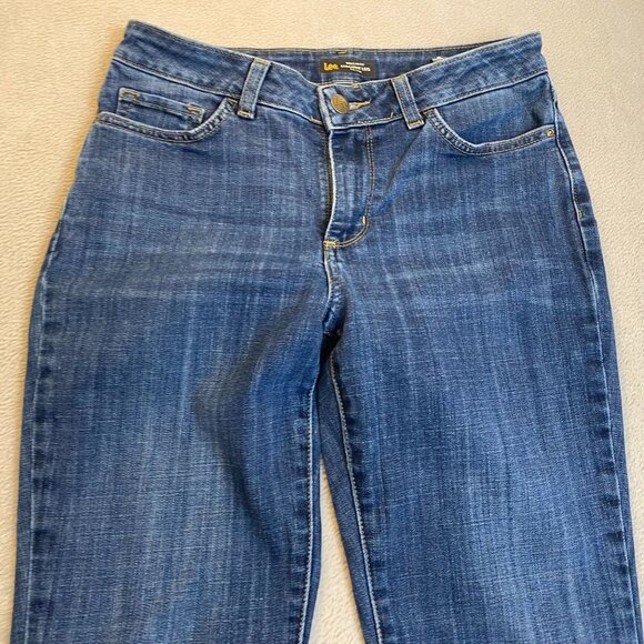 Lee Women's Jeans 10 Medium Bootcut Mid-Rise Stretch Denim Casual Classic - Picture 6 of 13